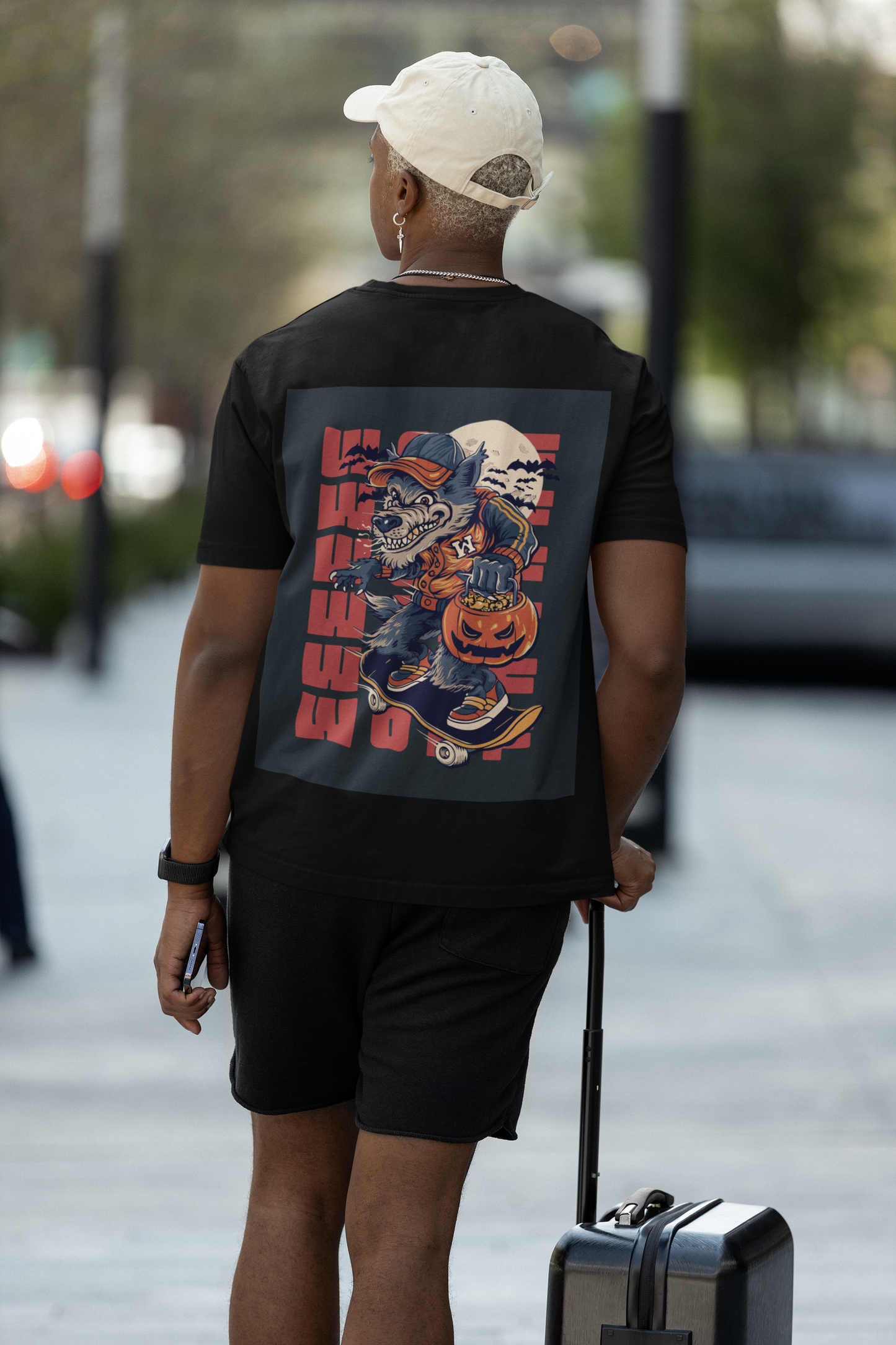 WOLF MEN OVERSIZED T SHIRT