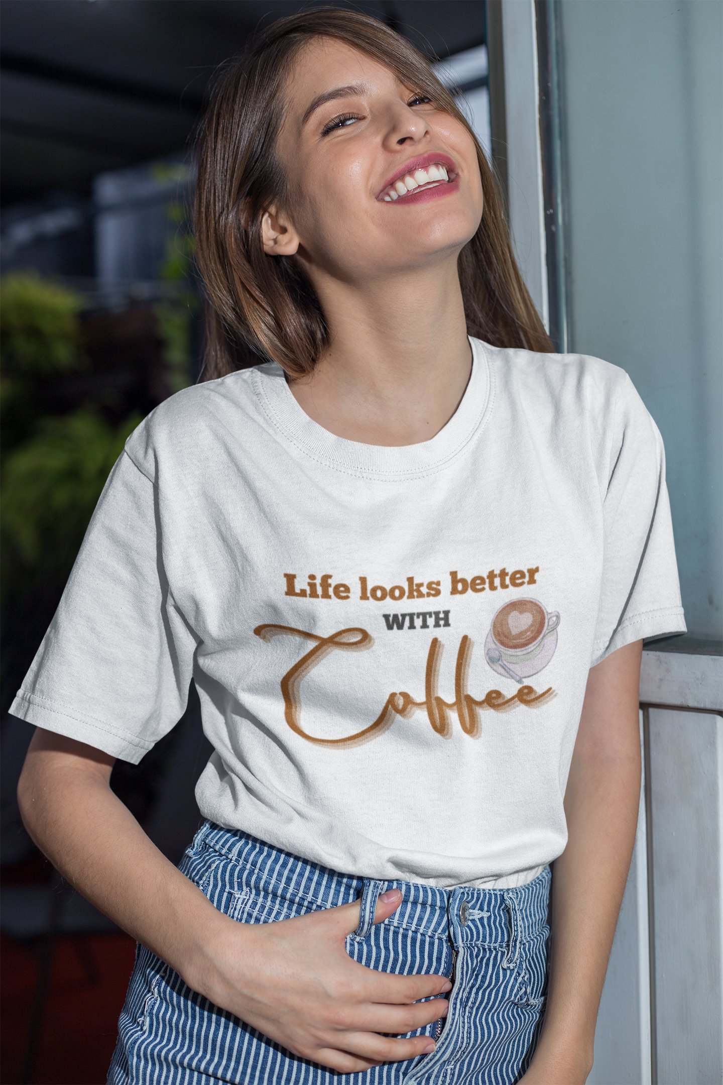 COFFEE TIME OVERSIZED T SHIRT