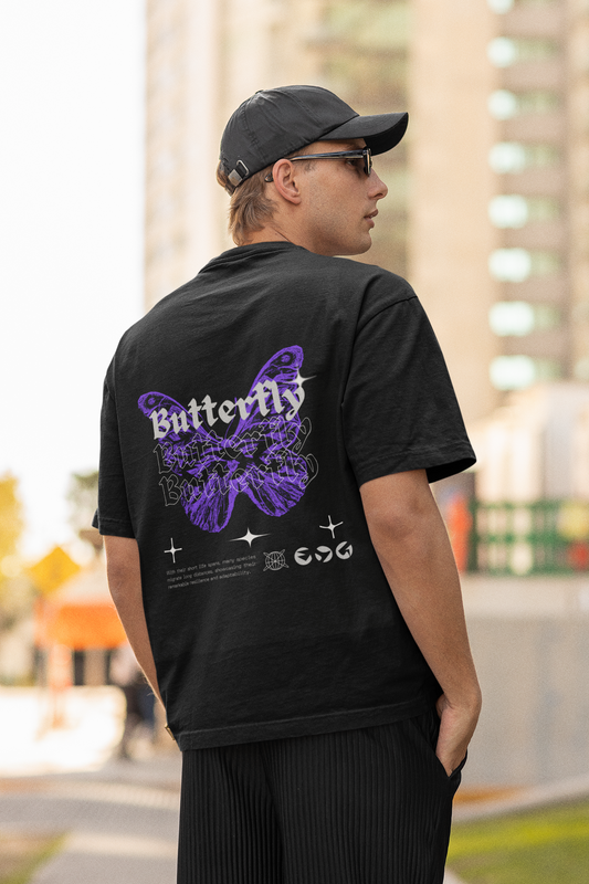 BUTTERFLY OVERSIZED T SHIRT