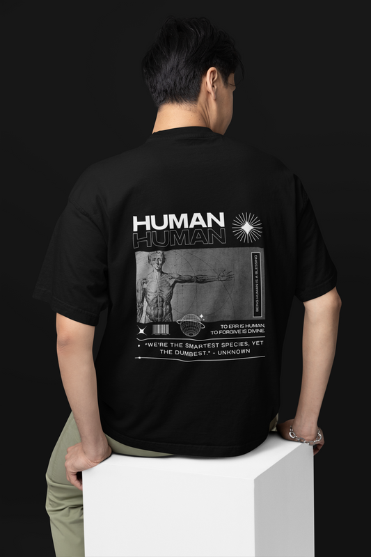 HUMAN OVERSIZED T SHIRT