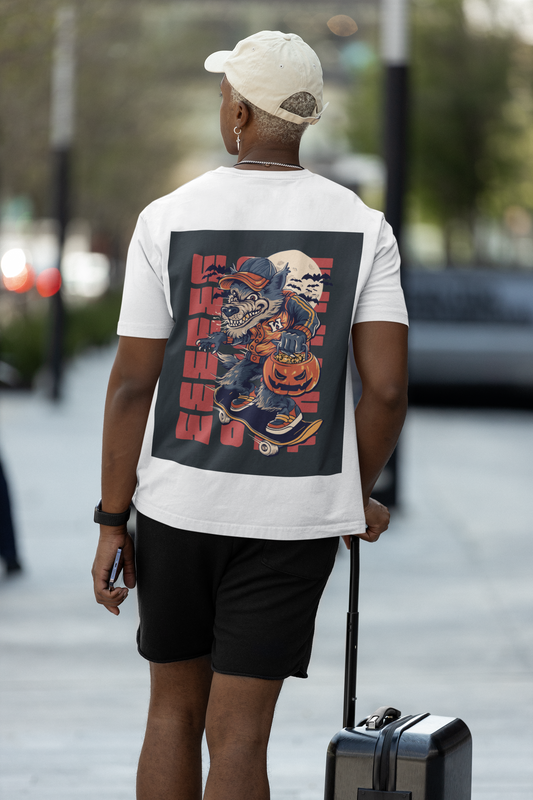 WOLF MEN OVERSIZED T SHIRT