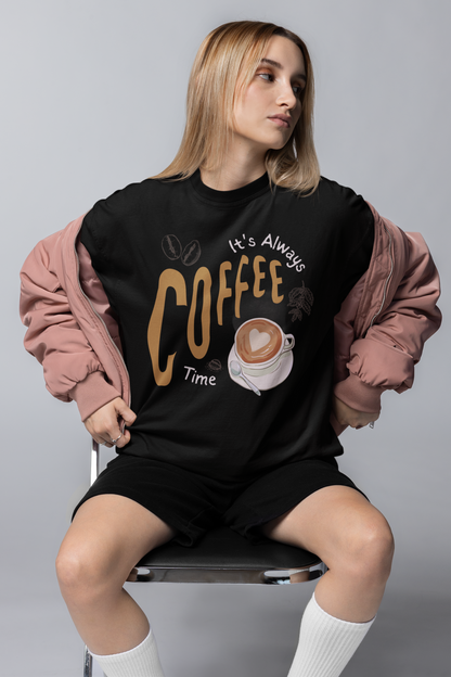 COFFEE TIME OVERSIZED T SHIRT
